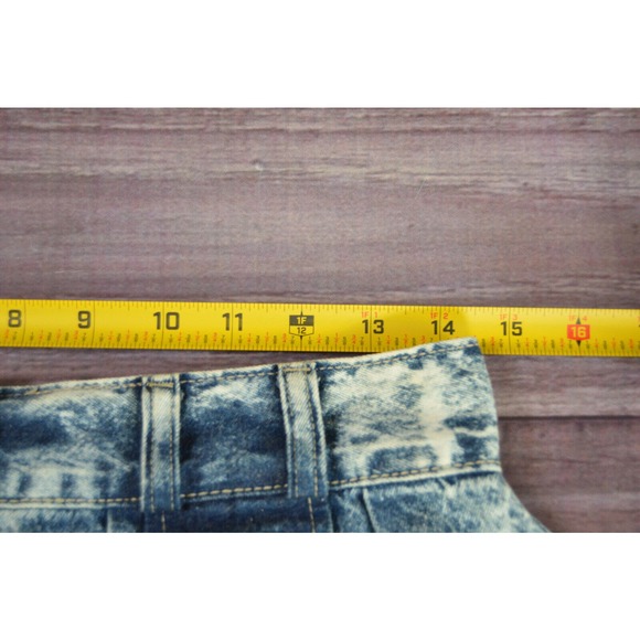 Stuffed Shirt Stone Washed Denim Skirt Vintage 80's Size 11/12 29 inch waist - Picture 11 of 12